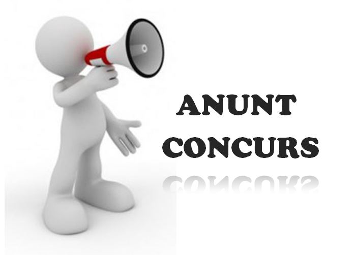 ANUNŢ ÎNVINGĂTOR CONCURS!